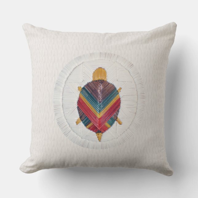 Almofada Coxim do fundo do Quill da estrela da tartaruga (Frente)