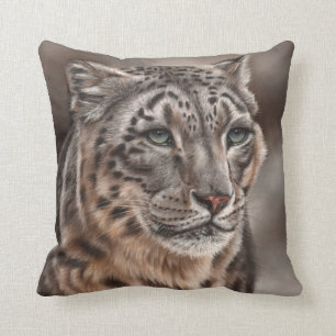 Almofada Coxim do lance do leopardo de neve