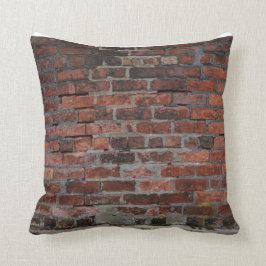 Almofada Coxim do tijolo vermelho