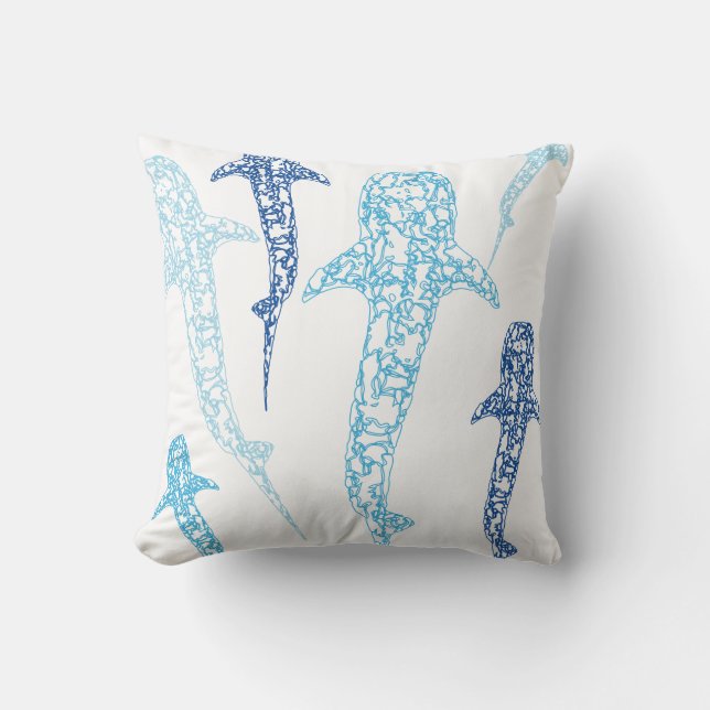 Almofada Coxim do tubarão de baleia (Frente)