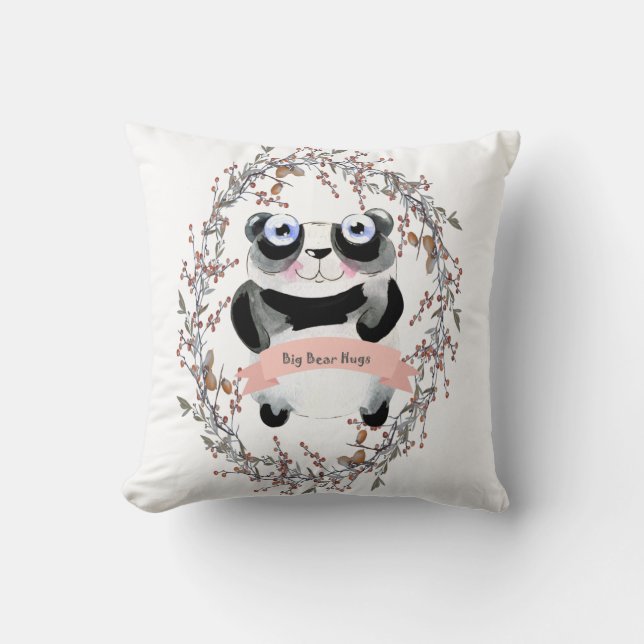 Almofada Coxim do urso de panda (Frente)