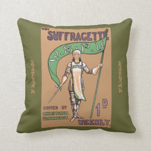 Almofada Coxim feminista do Suffragette do vintage