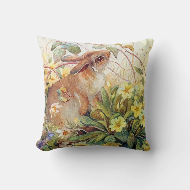 Almofada coxim inglês do travesseiro do campo dos animais (Frente)