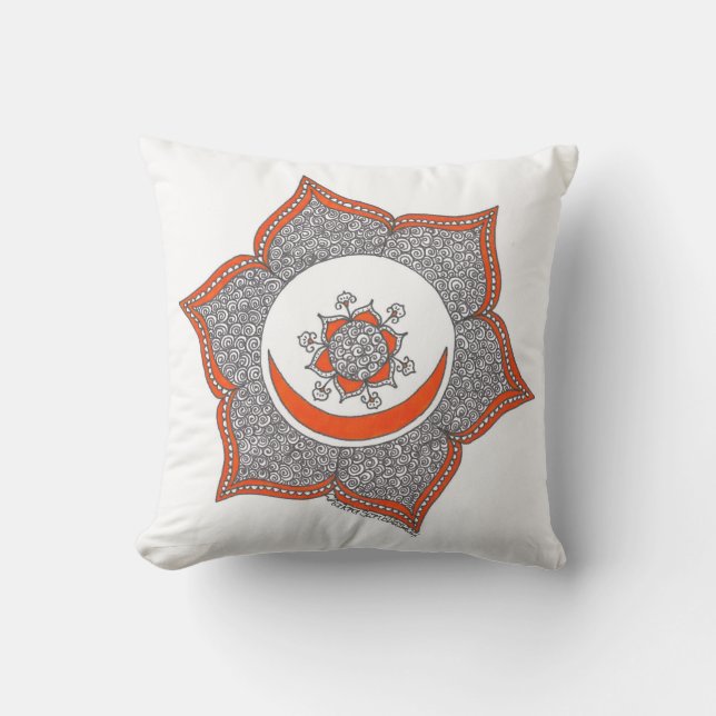 Almofada Coxim macio que caracteriza o chakra sacral (Frente)