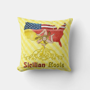 Almofada Coxim siciliano americano das raizes