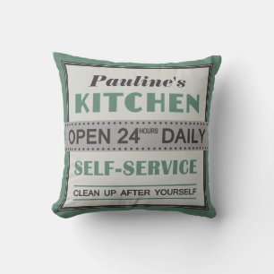 Almofada Cozinha - nome personalizado - travesseiro decorat