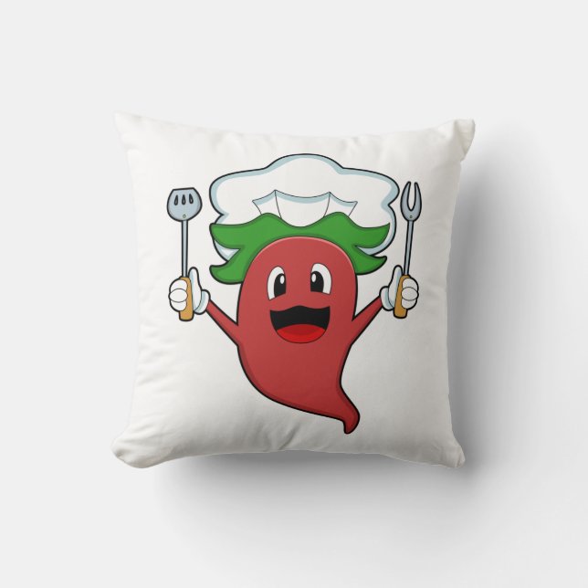 Almofada Cozinheiro Vegano Pimenta (Frente)