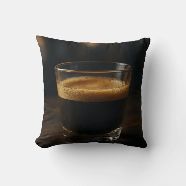 Almofada Cozy Coffee Vibes - Design de Travesseiro minimali (Frente)