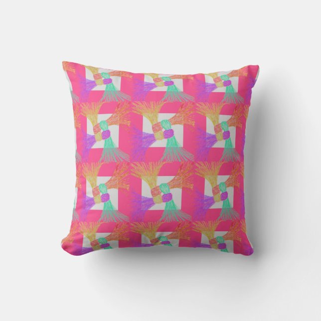 Almofada Cozy Colorful Throw Pillow (Frente)