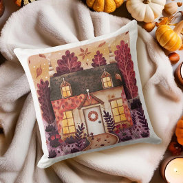 Almofada Cozy Cottage e Folhas de outono