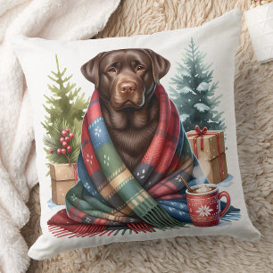 Almofada Cozy Labrador Retriever Dog No Natal