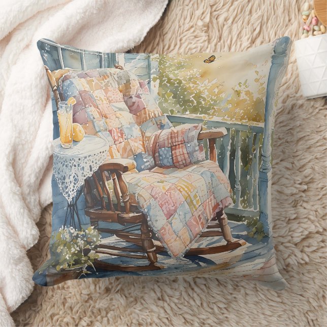 Almofada Cozy Porch com Quilt e Lemonade Charm (Cobertor)