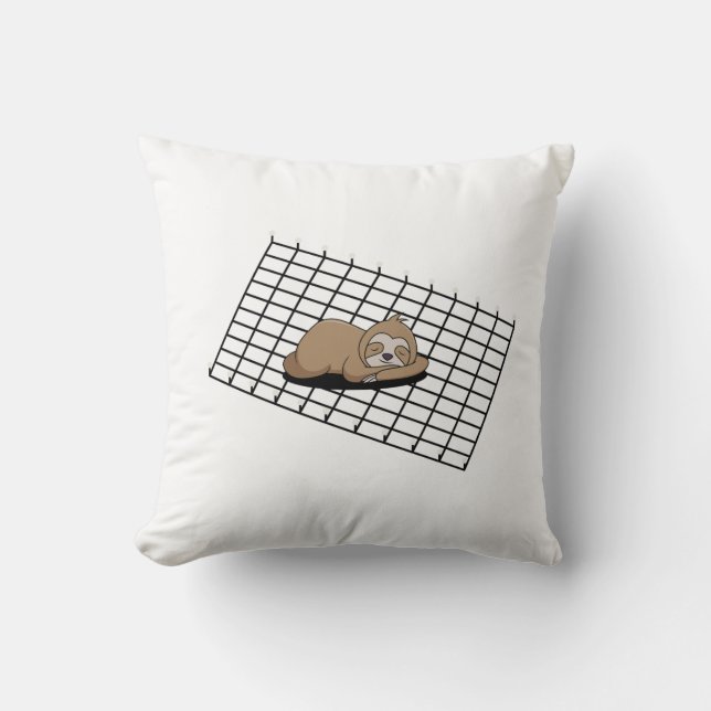 Almofada Cozy Sloth em um Travesseiro de rede (Frente)