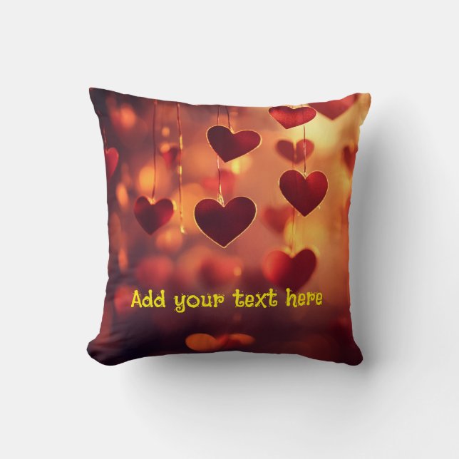Almofada "Cozy Up with Love" – Personalizável  (Frente)