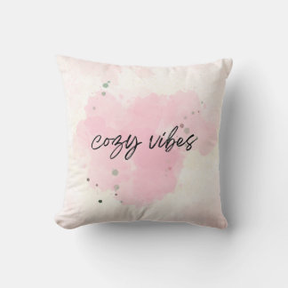 Almofada "Cozy Vibes Travesseiro decorativo de Aquarela Ros