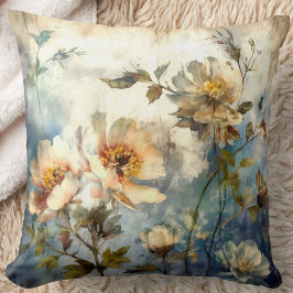 Almofada Cozy Watercolor Bloom & Sapphire Dreams