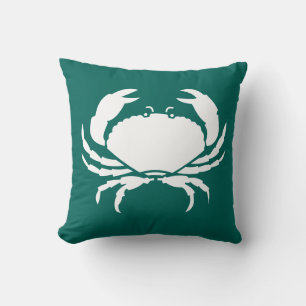 Almofada CRAB BRANCO somente travesseiro azul
