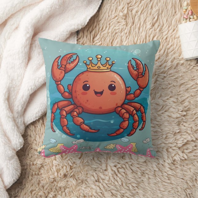 Almofada Crab King Princess de azul (Cobertor)