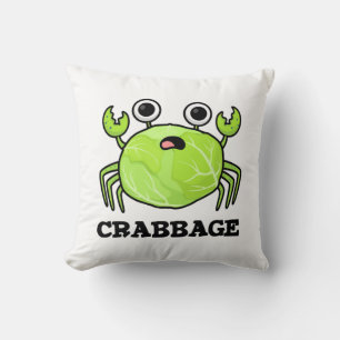 Almofada Crabbage Funny Cabbage Crab Pun
