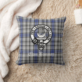 Almofada Crachá de Clan Hannay Crest escocês e personalizad