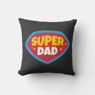 Almofada Crachá de Super-Herói Retro Super Papai
