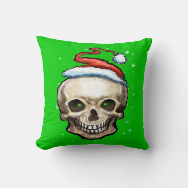 Almofada Crânio de Natal (Frente)