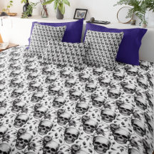 Crânio Vintage Boho Macabro Memento Mori Decoração