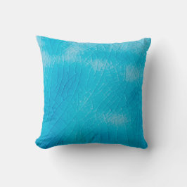Almofada Craquelure de porcelana turquesa com vidros de fen