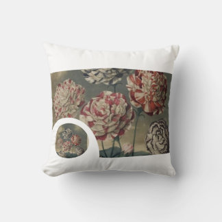 Almofada Cravos Gillyflower Vintage 1800s