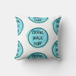 Almofada Crawl Walk Surf com design Azul