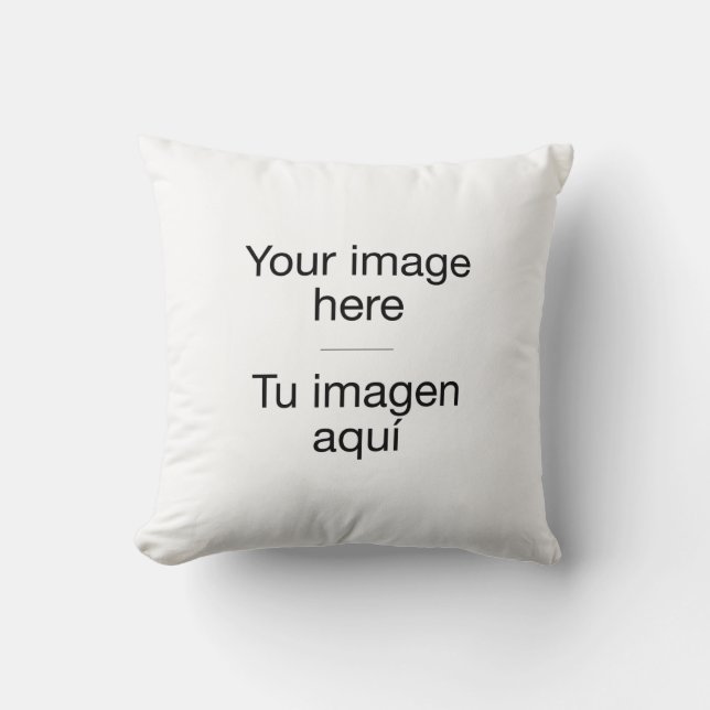 Almofada Crea diseño propio personalizado, personaliza (Frente)