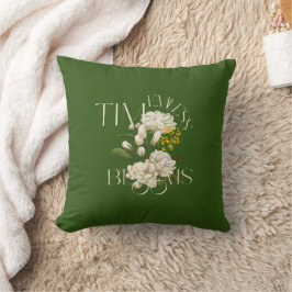 Almofada Cream Floral Eterno Blooms Travesseiro decorativo