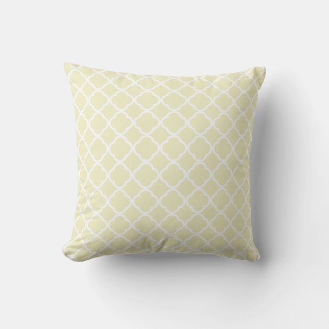 Almofada Cream Quatrefoil (Frente)