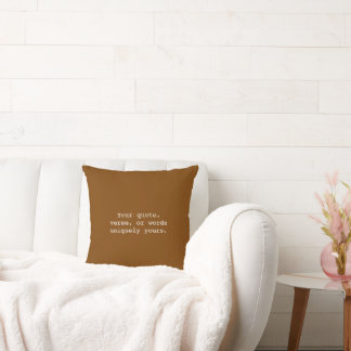 Almofada Create Your Own Warm Neutrals Pillow – Chocolate B