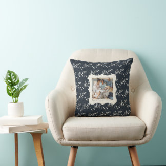 Almofada Create Your Own "Wilson" Family Photo Throw Pillow