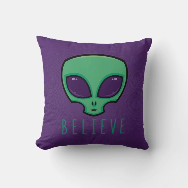 Almofada Creia na Alienígena (Frente)