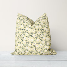 Creme Amarelo Manteiga Moderno Padrão de Daisy da