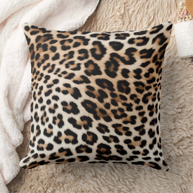 Almofada Creme Black Leopardo Print (Cobertor)