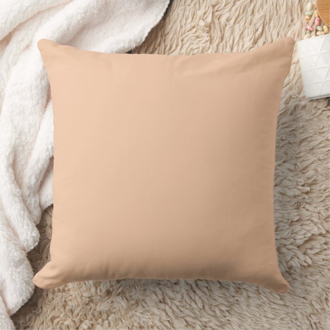 Almofada Creme de Damasco Sólido (Cobertor)