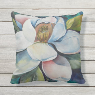Almofada Creme Magnolia Flor