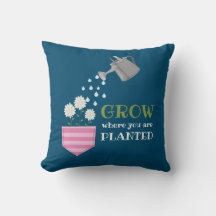 Cresça onde você é plantado, inspiração no bolso