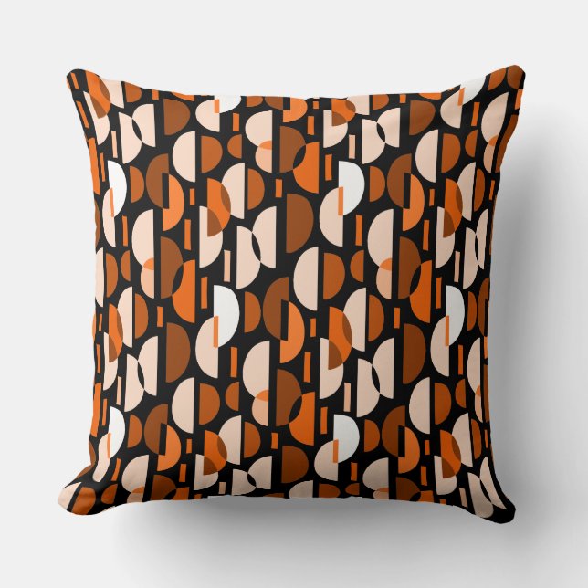 Almofada Crescent Pattern 010921 - Orange (Padrão Crescente (Frente)