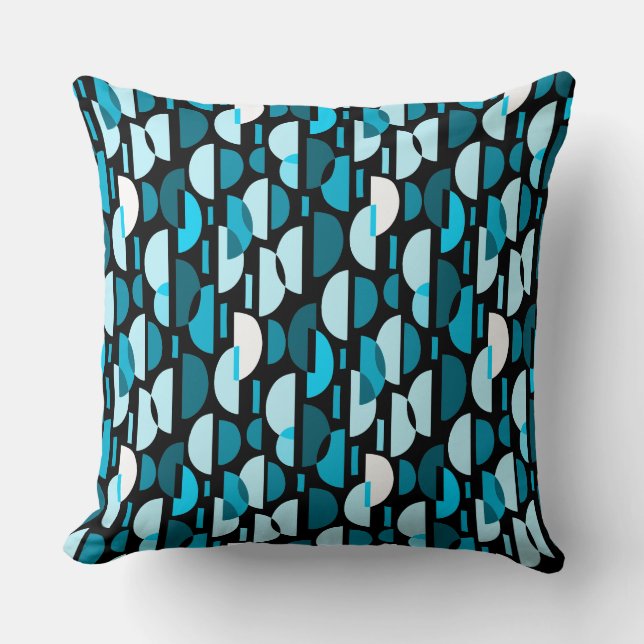 Almofada Crescent Pattern 010921 - Sky Blue Travesseiro dec (Frente)