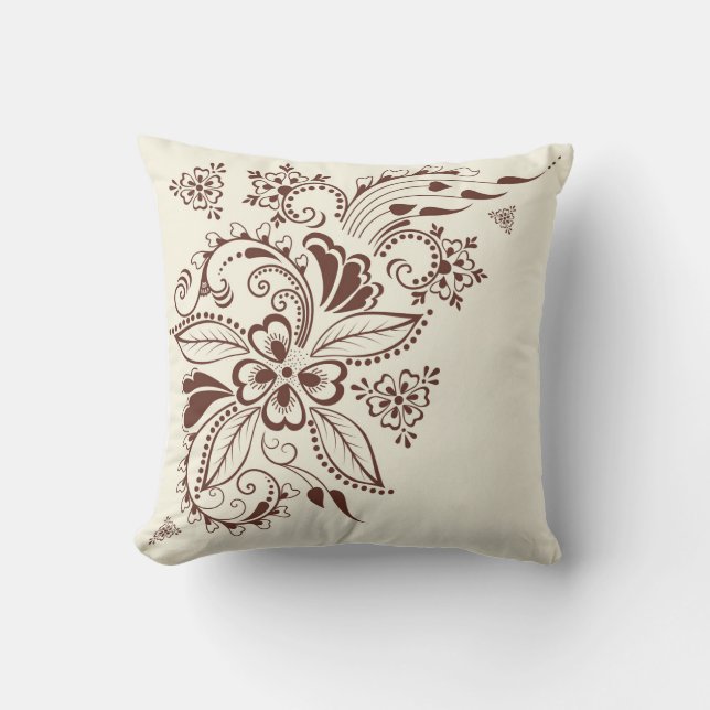 Almofada Crescer nas flores do travesseiro (Frente)