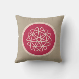 Almofada Crescimento Nuclear - magenta sobre centeio - padr