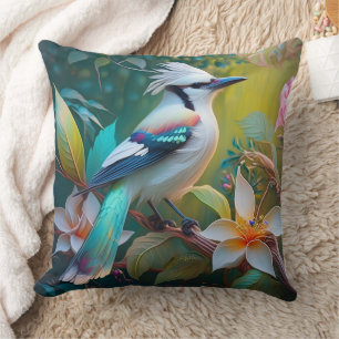 Almofada Crested Teal Winged Jay