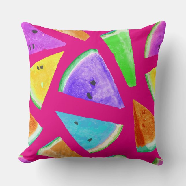 Almofada Criação de Padrão de Melancia 9 (Frente)