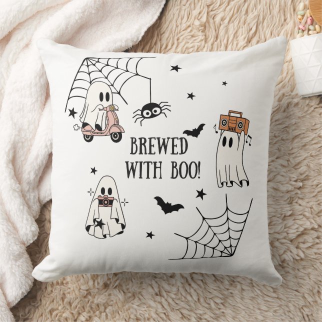 Almofada Criado com Travesseiro Boo Halloween (Cobertor)