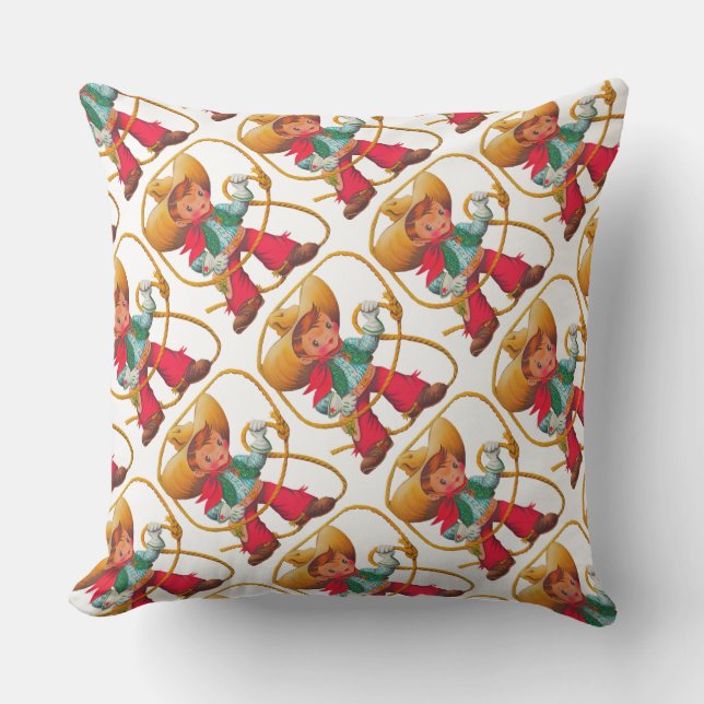 Almofada Criança de Criança de Garoto Retroativo, Cuja Fama (Frente)