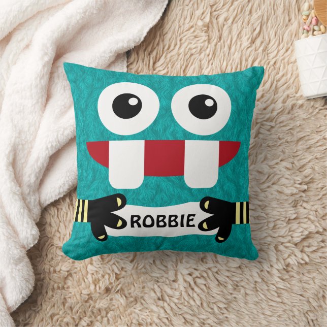 Almofada Criança do Monstro Personalizada (Cobertor)